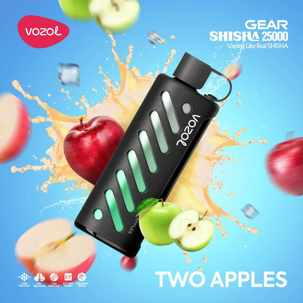 vozol-gear-shisha-25000-two-apple