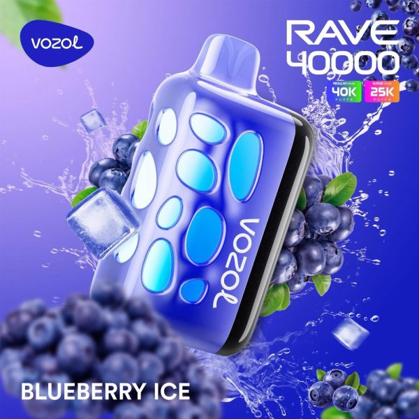 Vozol Rave 40000 Blueberry Ice